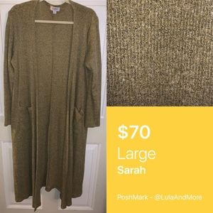 LuLaRoe Large Sarah Duster Sweater